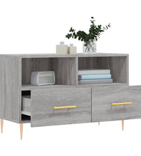 TV-Schrank Grau Sonoma 80x36x50 cm Holzwerkstoff