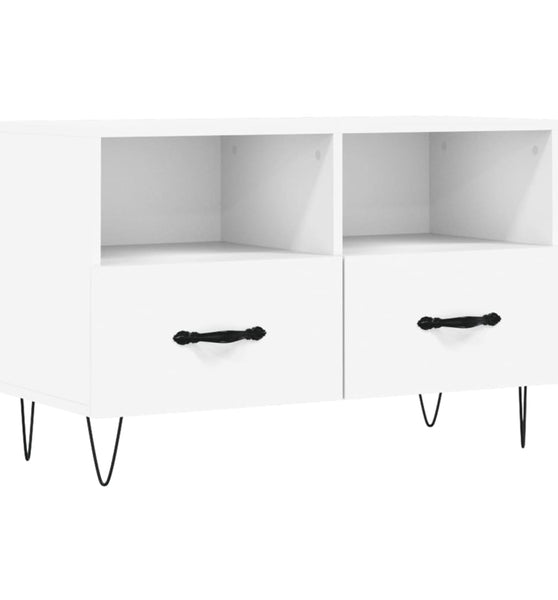 TV-Schrank Weiß 80x36x50 cm Holzwerkstoff