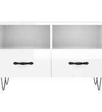 TV-Schrank Hochglanz-Weiß 80x36x50 cm Holzwerkstoff