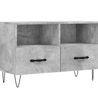 TV-Schrank Betongrau 80x36x50 cm Holzwerkstoff