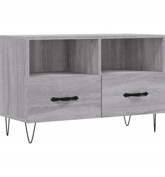 TV-Schrank Grau Sonoma 80x36x50 cm Holzwerkstoff