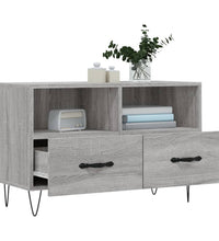 TV-Schrank Grau Sonoma 80x36x50 cm Holzwerkstoff