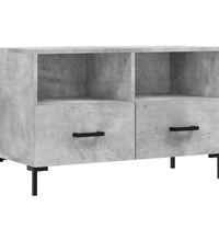 TV-Schrank Betongrau 80x36x50 cm Holzwerkstoff