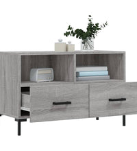 TV-Schrank Grau Sonoma 80x36x50 cm Holzwerkstoff