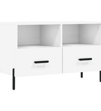 TV-Schrank Weiß 80x36x50 cm Holzwerkstoff