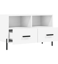 TV-Schrank Weiß 80x36x50 cm Holzwerkstoff