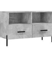 TV-Schrank Betongrau 80x36x50 cm Holzwerkstoff