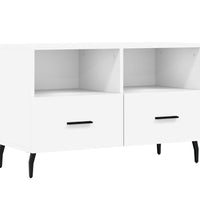 TV-Schrank Weiß 80x36x50 cm Holzwerkstoff