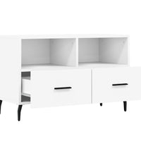 TV-Schrank Weiß 80x36x50 cm Holzwerkstoff