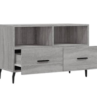 TV-Schrank Grau Sonoma 80x36x50 cm Holzwerkstoff