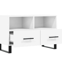 TV-Schrank Weiß 80x36x50 cm Holzwerkstoff