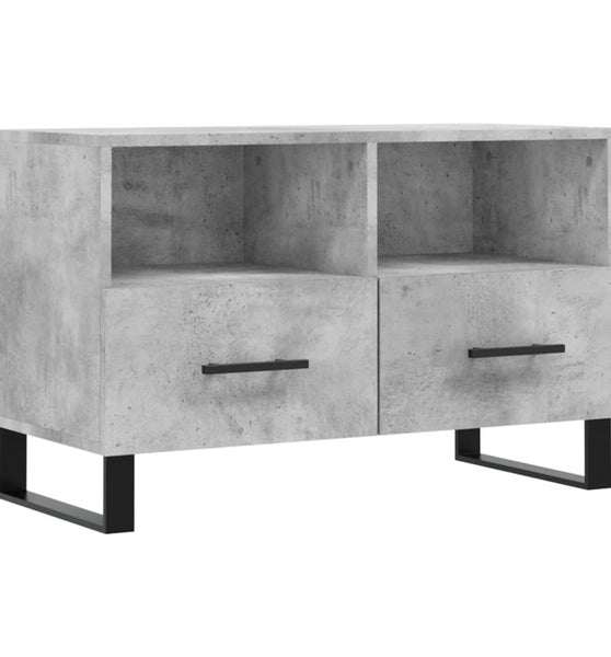 TV-Schrank Betongrau 80x36x50 cm Holzwerkstoff