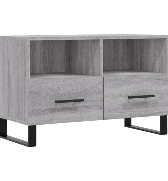 TV-Schrank Grau Sonoma 80x36x50 cm Holzwerkstoff