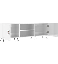 TV-Schrank Hochglanz-Weiß 150x30x50 cm Holzwerkstoff