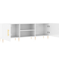 TV-Schrank Hochglanz-Weiß 150x30x50 cm Holzwerkstoff