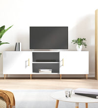 TV-Schrank Hochglanz-Weiß 150x30x50 cm Holzwerkstoff