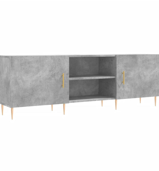 TV-Schrank Betongrau 150x30x50 cm Holzwerkstoff