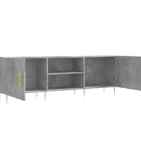 TV-Schrank Betongrau 150x30x50 cm Holzwerkstoff