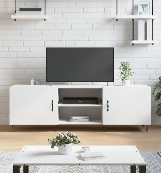 TV-Schrank Weiß 150x30x50 cm Holzwerkstoff