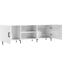 TV-Schrank Hochglanz-Weiß 150x30x50 cm Holzwerkstoff