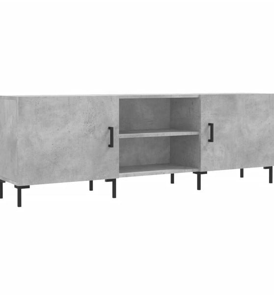 TV-Schrank Betongrau 150x30x50 cm Holzwerkstoff