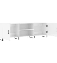 TV-Schrank Hochglanz-Weiß 150x30x50 cm Holzwerkstoff