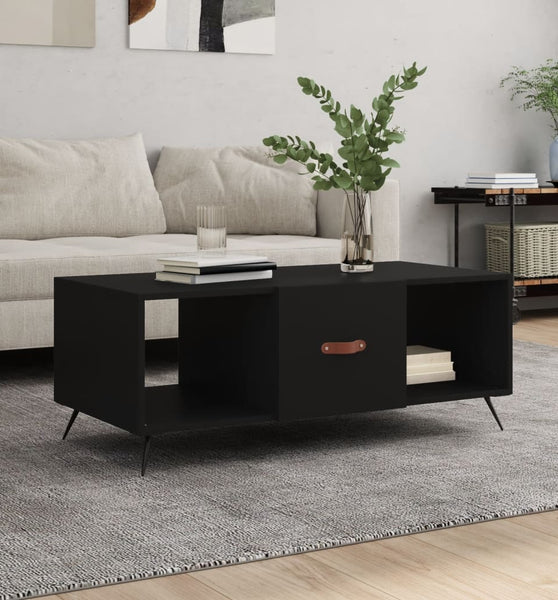 Couchtisch Schwarz 102x50x40 cm Holzwerkstoff