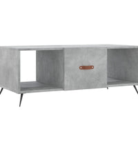Couchtisch Betongrau 102x50x40 cm Holzwerkstoff