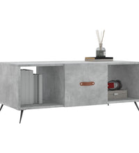 Couchtisch Betongrau 102x50x40 cm Holzwerkstoff