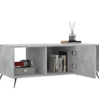 Couchtisch Betongrau 102x50x40 cm Holzwerkstoff