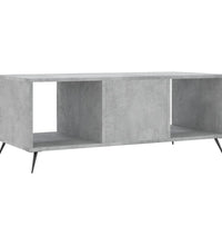 Couchtisch Betongrau 102x50x40 cm Holzwerkstoff