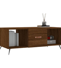 Couchtisch Braun Eichen-Optik 102x50x40 cm Holzwerkstoff
