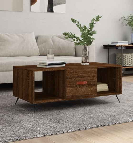 Couchtisch Braun Eichen-Optik 102x50x40 cm Holzwerkstoff