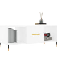 Couchtisch Weiß 102x50x40 cm Holzwerkstoff