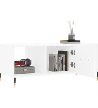 Couchtisch Weiß 102x50x40 cm Holzwerkstoff