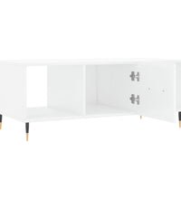 Couchtisch Hochglanz-Weiß 102x50x40 cm Holzwerkstoff