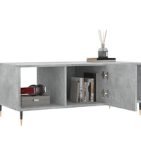 Couchtisch Betongrau 102x50x40 cm Holzwerkstoff