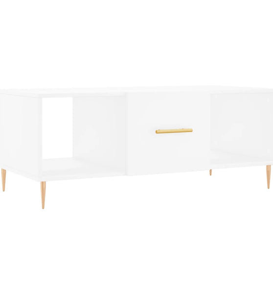 Couchtisch Weiß 102x50x40 cm Holzwerkstoff