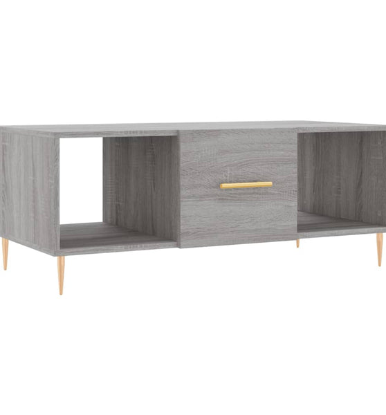 Couchtisch Grau Sonoma 102x50x40 cm Holzwerkstoff
