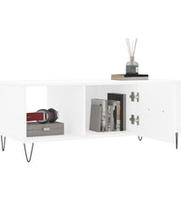 Couchtisch Weiß 102x50x40 cm Holzwerkstoff