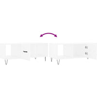 Couchtisch Weiß 102x50x40 cm Holzwerkstoff