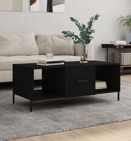 Couchtisch Schwarz 102x50x40 cm Holzwerkstoff