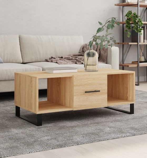 Couchtisch Sonoma-Eiche 102x50x40 cm Holzwerkstoff