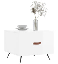 Couchtische 2 Stk. Hochglanz-Weiß 50x50x40 cm Holzwerkstoff