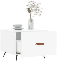 Couchtische 2 Stk. Hochglanz-Weiß 50x50x40 cm Holzwerkstoff