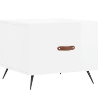 Couchtische 2 Stk. Hochglanz-Weiß 50x50x40 cm Holzwerkstoff