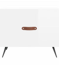 Couchtische 2 Stk. Hochglanz-Weiß 50x50x40 cm Holzwerkstoff