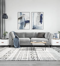 Couchtische 2 Stk. Hochglanz-Weiß 50x50x40 cm Holzwerkstoff