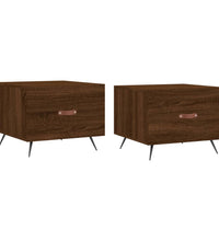 Couchtische 2 Stk. Braun Eichen-Optik 50x50x40 cm Holzwerkstoff