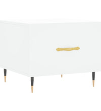 Couchtisch Weiß 50x50x40 cm Holzwerkstoff